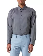 Koszule męskie - Seidensticker Męska koszula biznesowa slim fit, szara, 45 - miniaturka - grafika 1