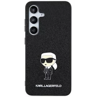 Karl Lagerfeld KLHCSA35GKNPSK A35 A356 czarny/black hardcase Fixed Glitter Ikonik Logo Metal Pin - Etui i futerały do telefonów - miniaturka - grafika 1
