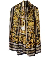 Apaszki i szaliki damskie - Elegancka chusta szalik szal w kolorowe wzory Stylowa - miniaturka - grafika 1