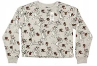 Bluzy damskie - Bluza damska młodzieżowa bez kaptura Tom and Jerry r. M Krótka Szara $34 - miniaturka - grafika 1