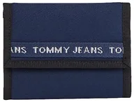 Portfele - Tommy Hilfiger Męskie portfele TJM Essential Nylon Trifold, Ciemna granatowa, rozmiar uniwersalny - miniaturka - grafika 1