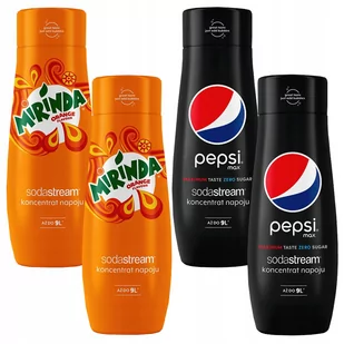 Syropy saturatora Sodastream Pepsi Max Mirinda x 4 - Syropy i koncentraty owocowe - miniaturka - grafika 1