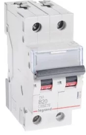 LEGRAND Wyłącznik nadprądowy bezpiecznik typu S192 B20 2p 6kA TX3 - Bezpieczniki elektryczne - miniaturka - grafika 1