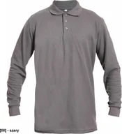 Odzież robocza - CERVA SANGU - koszulka polo dł.rękaw - szary 3XL - miniaturka - grafika 1