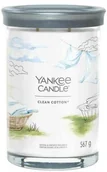 Świece - Yankee Candle Świeca zapachowa Clean Cotton tumbler duży - miniaturka - grafika 1