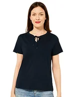 Koszulki i topy damskie - Street One Damska koszulka z dżerseju A318006, ciemnoniebieska, 44 (DE) - miniaturka - grafika 1