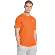 Koszulki sportowe męskie - Męski t-shirt z nadrukiem Under Armour UA M Sportstyle LC SS - pomarańczowy - UNDER ARMOUR - miniaturka - grafika 1