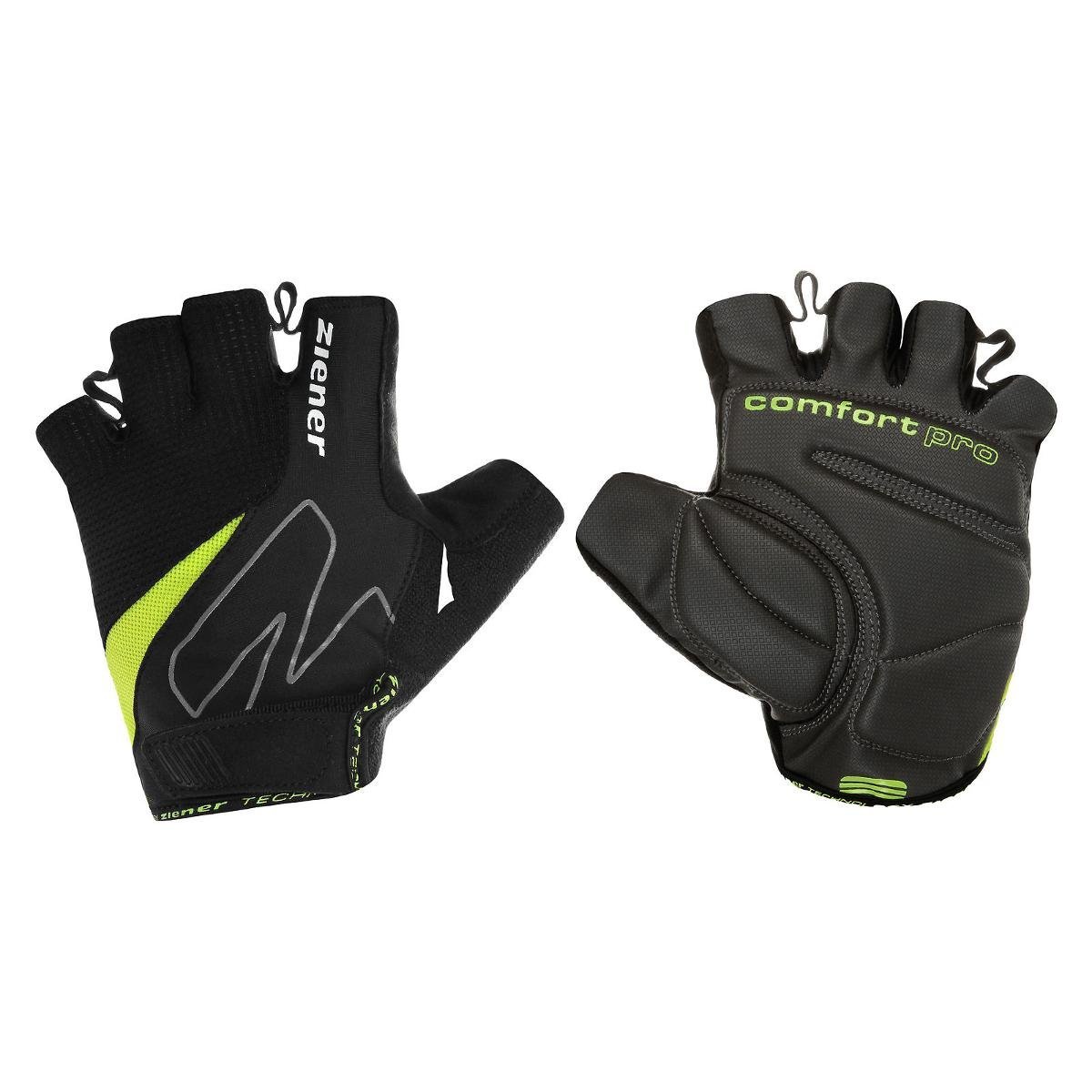 Ziener, Rękawiczki rowerowe, Crave Memory Foam, czarny, rozmiar 7 1/2