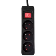 Przedłużacze i rozgałęźniki - Przedłużacz NEO TOOLS 90-183 (3 m) Czarny - miniaturka - grafika 1