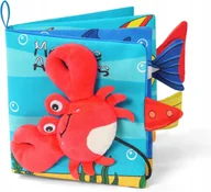 Zabawki sensoryczne - Książka Edukująca Książeczka Rozwijająca Dla Niemowląt Dzieci 3D Miękka - miniaturka - grafika 1