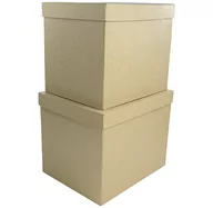 Pudła i pojemniki do przechowywania - Decopatch Décopatch BTS900O 5 pudełek okrągłych z ceremonii z papieru mache do dekoracji, idealne do dekoracji mieszkania, karton brązowy, opakowanie 5 szt. 2 szt. paczka - miniaturka - grafika 1