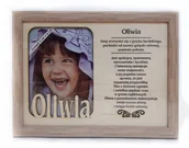 Ramki na zdjęcia - Ramka na zdjęcie OLIWIA urodziny imieniny dla niej - miniaturka - grafika 1