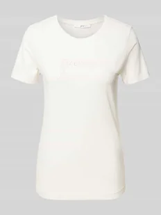 T-shirt z wyhaftowanym logo model ‘LUCIA’ - Koszulki i topy damskie - miniaturka - grafika 1