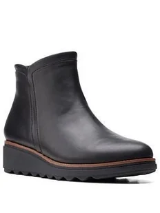 Sharon Heights [black leather] - rozmiar 42 - Botki damskie - miniaturka - grafika 1