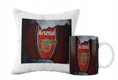 Gadżety dla niej i dla niego - ZESTAW PODUSZKA + KUBEK Prezent ARSENAL LONDYN FC PIŁKA NOŻNA + IMIĘ 25 - miniaturka - grafika 1