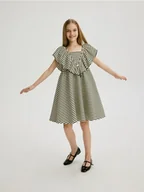 Sukienki i spódniczki dla dziewczynek - Reserved - Sukienka z dodatkiem wiskozy - wielobarwny - miniaturka - grafika 1