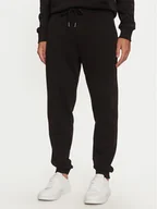 Spodnie sportowe męskie - Calvin Klein Spodnie dresowe Embroidered Logo K10K113579 Czarny Regular Fit - miniaturka - grafika 1