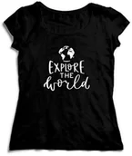 Gadżety dla niej i dla niego - Koszulka Explore The World Dla Podróżnika - miniaturka - grafika 1