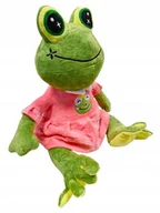 Maskotki i pluszaki - Pluszak żaba żabka w sukience maskotka frog przytulanka 40 cM dziewczynka - miniaturka - grafika 1