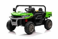 Tory, garaże, parkingi - Auto Pick-Up Speed 900 dla dzieci Zielony + Napęd 4x4 + Ruchomy kiper + Bagażnik + Pilot + Łopatka + Audio LED - miniaturka - grafika 1