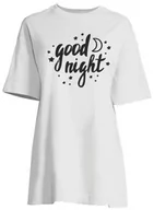 Piżamy damskie - Republic Of California Damska koszula nocna, biały, L - miniaturka - grafika 1