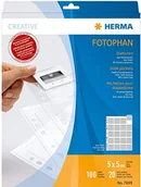 Albumy fotograficzne - Herma Slide Pockets 5x5 100 sheets clear/matt 7699 - miniaturka - grafika 1