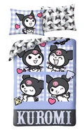 Pościel dla dzieci - Pościel dziecięca Hello Kitty Kuromi 140 x 200 cm Halantex Mikrofibra kot - miniaturka - grafika 1