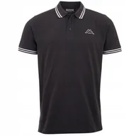 Koszulki męskie - Koszulka Męska Polo Kappa 709361 19-0201 czarny - miniaturka - grafika 1