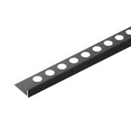 Listwy i profile - Cezar Profil stal nierdzewna lewy Czarny 30x32x1200 mm - miniaturka - grafika 1