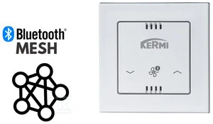 Sterownik KERMI D13 Smart 230V, Bluetooth, zasilacz 5V, montaż podtynkowy - Akcesoria do wentylacji i klimatyzacji - miniaturka - grafika 1