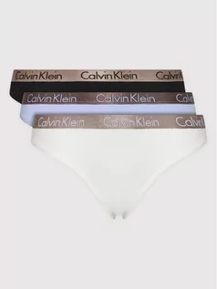Majtki damskie - Calvin Klein Underwear Komplet 3 par fig klasycznych 000QD3561E Kolorowy - grafika 1