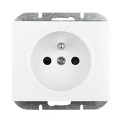 Gniazdka elektryczne - Abex Gniazdo pojedyncze z/u Nova - biały - miniaturka - grafika 1