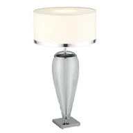 Lampy stojące - Lampa Stołowa Lorena 366 1Xe27 biała/transparentna/chrom - miniaturka - grafika 1