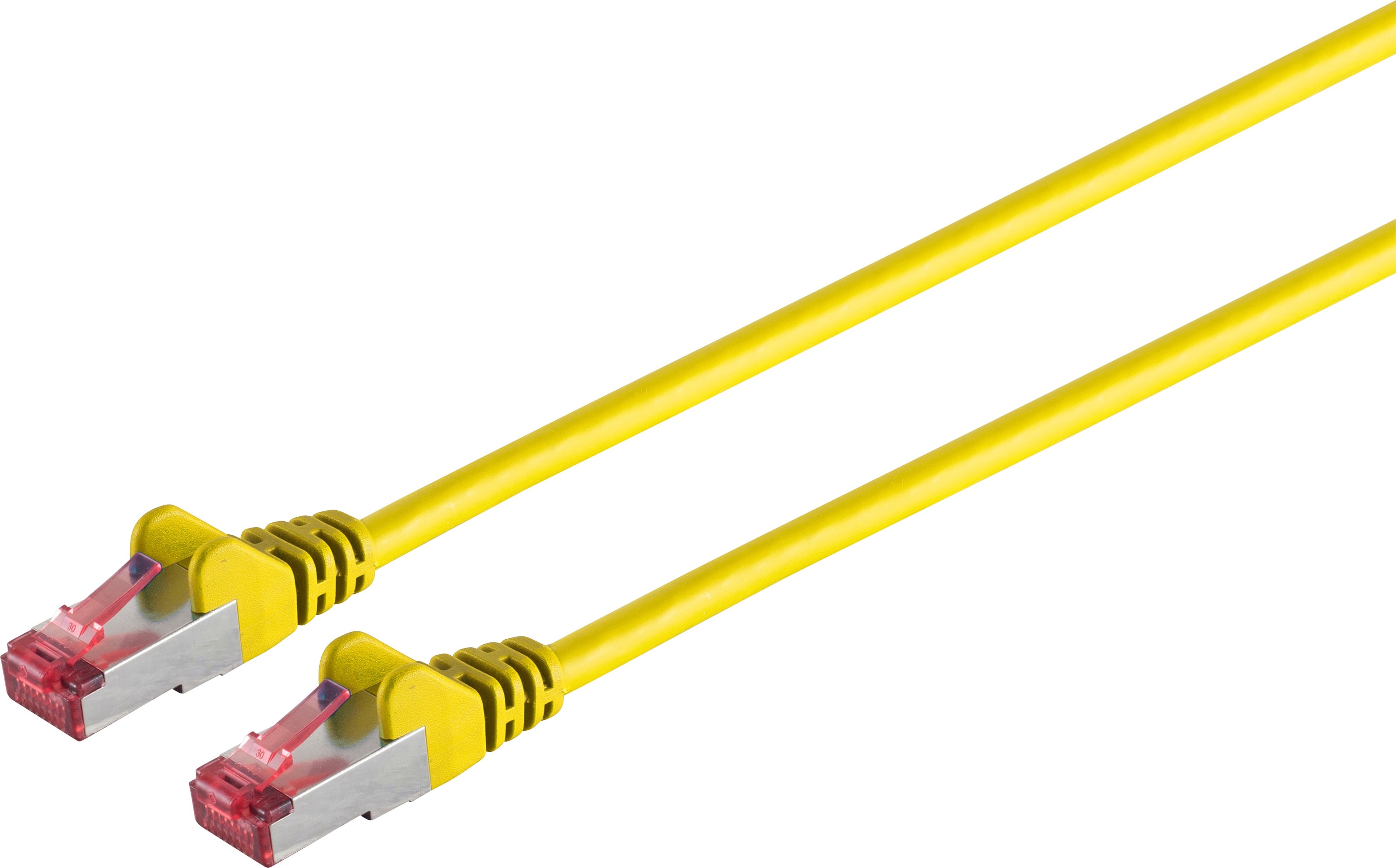 Kabel sieciowy patch S/CONN o maksymalnej łączności, kat. 6A, S/FTP, PIMF, bezhalogenowy, GHMT-CERTIFIED, żółty, 1,5 m (75711-A1.5Y)