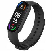 Opaska Pasek Silikonowy Do Xiaomi Mi Band 5/6 - Czarny