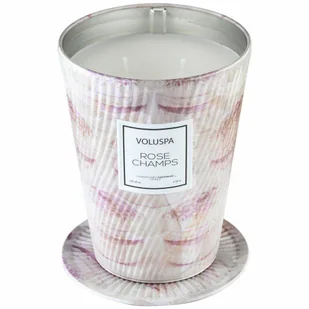 Voluspa Voluspa VOLUSPA świeca ROSE CHAMPS GIANT 737G wosk kokosowy dwa knoty V9921 [12004262] - Świece - miniaturka - grafika 1