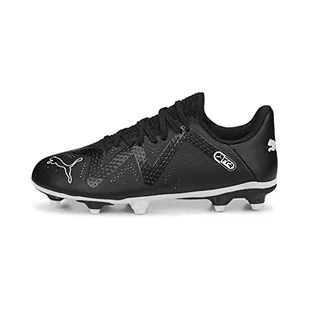 PUMA Future Play FG/AG JR buty piłkarskie, niebieskie, błyszczące, biało-pomarańczowe, 45 EU - Piłka nożna - miniaturka - grafika 1