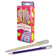 Długopisy - Pentel Mattehop K110V długopis żelowy z matowym wykończeniem, 1,0 mm (14 sztuk – posortowane kolorystycznie) - miniaturka - grafika 1