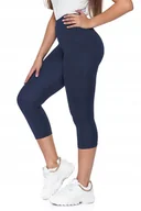 Legginsy - LEGGINSY DAMSKIE z Wysokim Stanem Rybaczki 3/4 r. 3XL - miniaturka - grafika 1