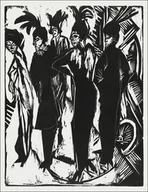 Plakaty - Five Women on the Street, Ernst Ludwig Kirchner - plakat 50x70 cm - miniaturka - grafika 1