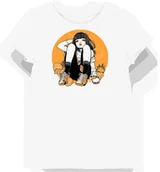 Koszulki i topy damskie - Koszulka damska biała z motywem kolorowych skarpet Kawaii M - miniaturka - grafika 1