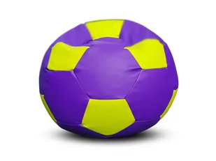 Pufa piłka XL worek fioletowo-limonkowa - Fotele i pufy dla dzieci - miniaturka - grafika 1