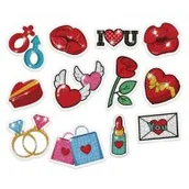 Zabawki kreatywne - Naklejki Haft diamentowy love - miniaturka - grafika 1