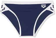 Kąpielówki męskie - Arena M Team Stripe Brief, kolor granatowo-biały, DE 128JR - miniaturka - grafika 1