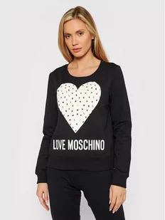 Love Moschino Bluza W632208E 2288 Czarny Regular Fit - Bluzy damskie - miniaturka - grafika 1