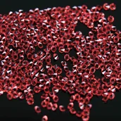 Ozdoby do paznokci - Bulion diamentowy Red 1 mm Nr 13 - miniaturka - grafika 1