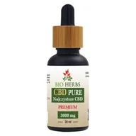 Suplementy naturalne - Bio Herbs, Olejek konopny Najczystsze CBD Premium 3000mg CBD, 30 ml - miniaturka - grafika 1