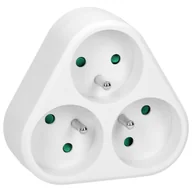 Rozgałęźniki - Orno Rozgałęźnik 3x2P+Z OR-AE-13178 biały OR-AE-13178 - miniaturka - grafika 1