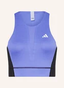 Bluzki damskie - Adidas Krótki Top Pro blau - adidas - miniaturka - grafika 1