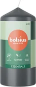 Świece - Świeca pieńkowa walec BOLSIUS Essentials 33H 12CM BURZOWY SZARY - miniaturka - grafika 1